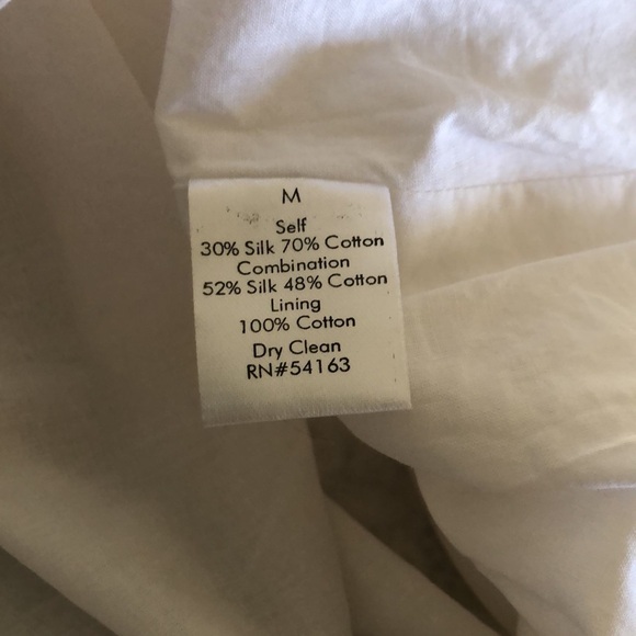 Boutique Strapless Boho SILK Blend Wedding Dress Smocked Tiered Ruffle Skirt M - Picture 6 of 9